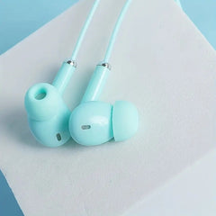Macaron Color Wired Noise Reduction Earbuds with Mic